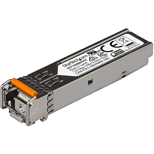Image of StarTech.com MSA Uncoded SFP Module - 1000BASE-BX - 1 Gigabit Ethernet BiDi Fiber Single Strand SFP Transceiver - LC 10km - MSA Compliant (SFP1000BXDST)