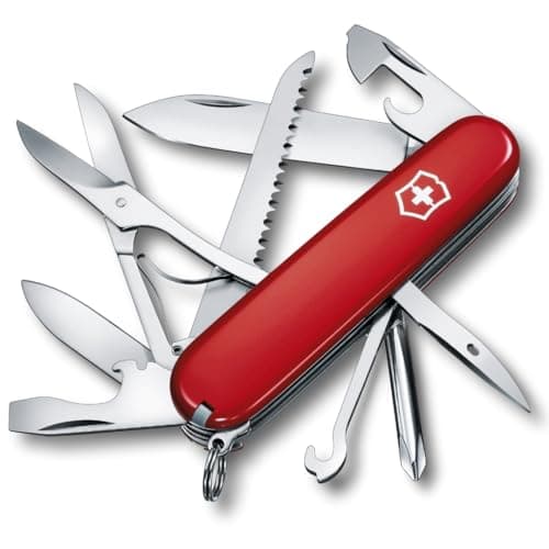 Image of Victorinox Pocket Knife Fieldmaster, 15 Functions, Swiss Made, Multi Tool incl. Multi-Purpose Hook, Tin Opener, Scissors, Red