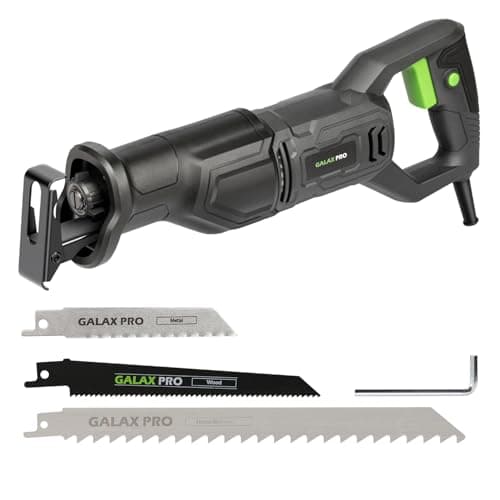 Image of GALAX PRO 710W Reciprocating Saw,3000 SPM Variable Speed Electric Saw,20mm Stroke Length, for Precision Cuts in Wood, Metal, and More,Tool-Free Blade Change