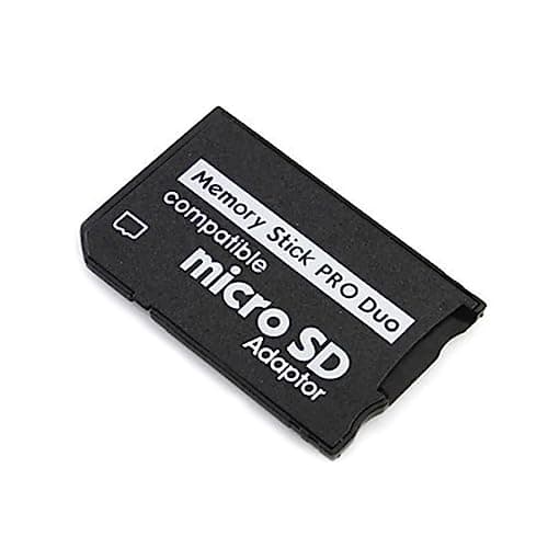 Image of Micro SD to Pro Duo Memory Stick Adapter, Compatible with Sony PSP