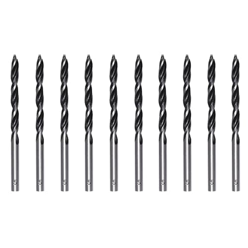 Image of Foyscr 10 Piece 5mm Brad Point Wood Drill Bits, Professional Carbon Steel, Clean Efficient Drilling