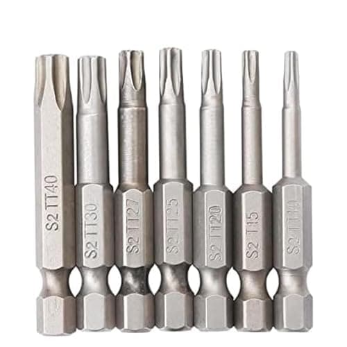 Image of Angelkiss Torx Screwdriver Bits Set, 7pcs 5-Prong Screwdriver Bit Set, Torx Magnetic Security Head