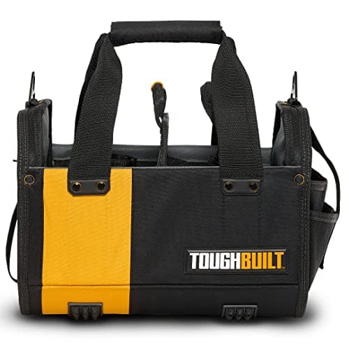 Image of ToughBuilt - 12" Modular Tote Tool Bag - 61 Pockets and Loops, Electrical/Maintenance Tool Carrier, Durable Padded Handle, 3 Removable Pocket Dividers, Storage Organizer/Tool Box - (TB-81-12-UK)