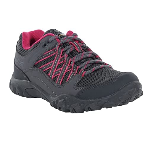 Image of Regatta Kids Edgepoint Low Rise Walking Shoes, Waterproof & Breathable with Hardwearing Outdoor Tread - Perfect for Hiking & Climbing