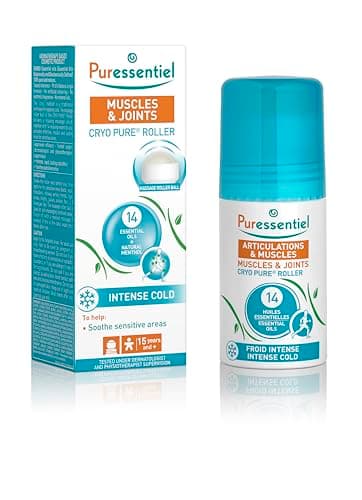 Image of Puressentiel Muscles and Joints Cryo Pure Roller 75 ml – Fast and Natural Pain Relief – Soothing and Long Lasting Cooling Sensation – Natural Menthol and 14 Essential Oils