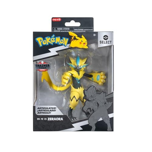 Image of Pokémon Select Zeraora - 6-Inch Super-Articulated Figure with 15 Plus Points of Articulation