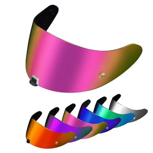 Image of PSLER Helmet Visor for EXO 520 1400 R1 Tinted Visor for Scorpion EXO 391 520 1400 R1 Motorbike UV Protection Face Shield Replacement Accessories(Deep Rose Red)