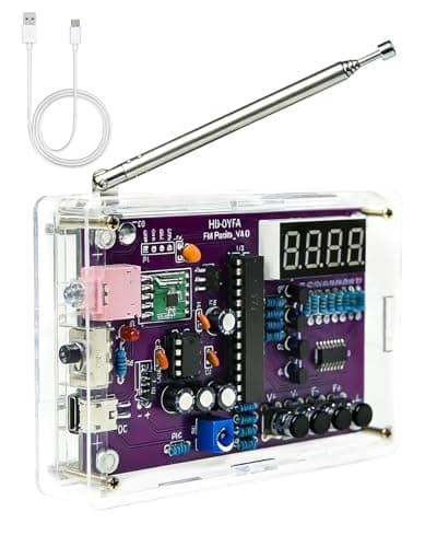 Image of FM Radio Kit Soldering Practice Kits Build Your Own Electronics DIY Soldering Kit 87-108MHZ Receiver with 2 Power Modes EK1989 FM Radio Soldering Learning and Teaching for Beginners, Adults, Kids