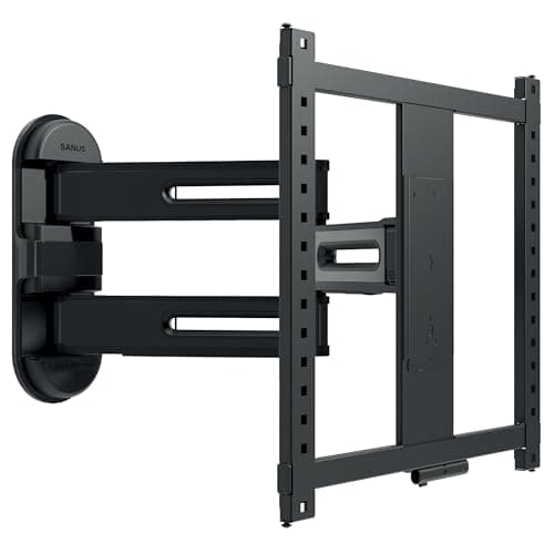 Image of SANUS Height Adjustable Full Motion TV Wall Mount for 32” to 65” TVs – Raise or Lower TV 3” After Install – Maximizes Compatibility with Your Setup – 3 Step DIY w/Smooth Extension, Tilt & Swivel