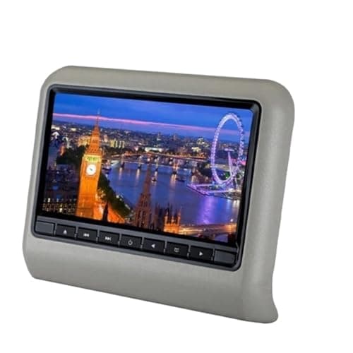 Image of MZZYG Car DVD Player 9 Inch Car Seat Back Headrest LCD Display Mp3/mp4 Multimedias Player Gaming FM Transmitter Remote Control DVD Player Monitor(AV Grey)