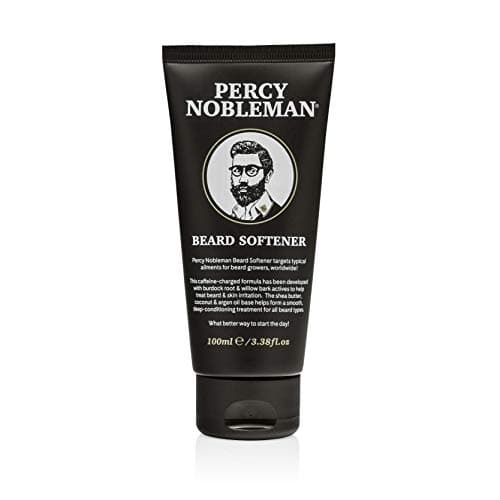 Image of Percy Nobleman Beard Softener – Rinse-Out Beard Conditioner with Shea Butter, Coconut & Argan Oils – Strengthening Burdock & Willow Bark Formula – Smooths, Hydrates & Tames Coarse Beards (100ml)