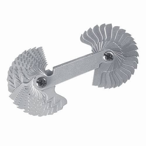 Image of SCREW PITCH GAUGE COMBINATION 0.25 - 6 MM 4 - 62 BSW MEASURING 52 LEAVES P286