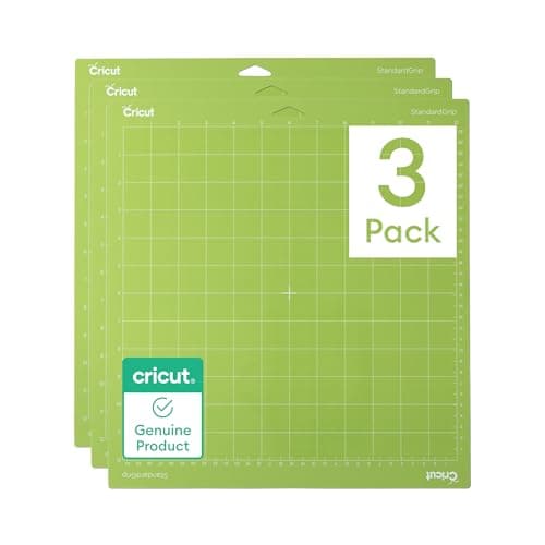Image of Cricut Standardgrip Cutting Mat 12X12 3 Pack AMZ, Green, 12" x 12"