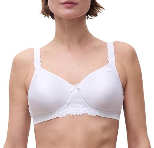 Image of Chantelle Women's, Hedona, Wirefree Support Bra, Women's Invisible Lingerie, White (Weiß 10), 36B