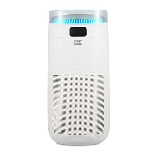 Image of BLACK+DECKER BXAP62002GB Air Purifier with Air Quality Sensor, 8-Hour Timer, White