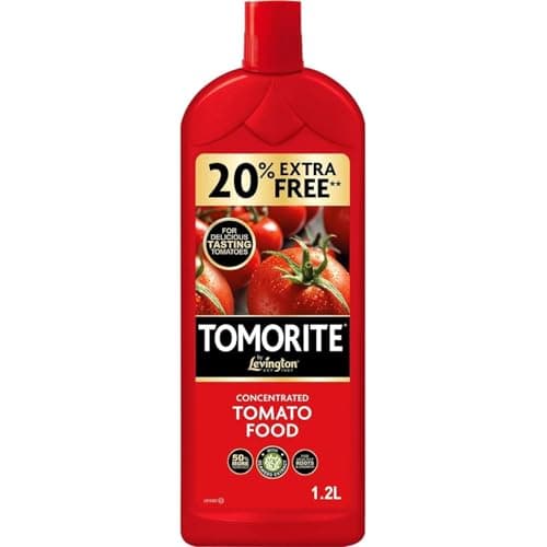 Image of HOCHSTE® Levington Tomorite Tomato Feed, Concentrated Plant, Food High Potash Fertiliser with Seaweed Extract, Boosts Yield, Flavour & Growth, Outdoor Use, 1.2L