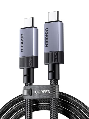 Image of UGREEN USB C to USB-C Cable 240W USB4.0 40Gbps 8K@60Hz Display PD3.1 Fast Charging USB-C Charger Cable Compatible with USB-C Monitors, MacBook Pro M4, iPad Pro, iPhone Air/17/16, Galaxy S25, 1M