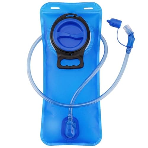 Image of Bubuxy Hydration Bladder 2 L 3L, Upgraded Leak-Proof Water Bladder 3litre 2litre, Water Reservoir for Outdoor Hiking Camping Running Cycling (Blue 2litre)
