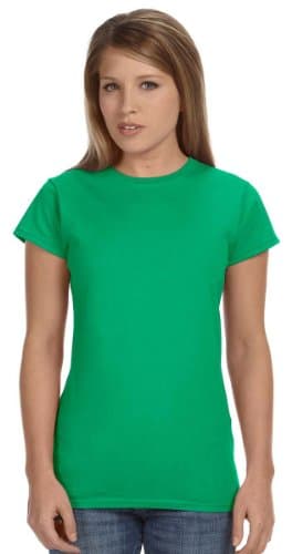 Image of Gildan Ladies Soft Style Short Sleeve T-Shirt (2XL) (Irish Green)