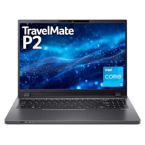 Image of acer TravelMate P2 16 TMP216-51 Commercial Laptop - Intel Core i3-1315U, 8GB, 256GB SSD, Integrated Graphics, 16" WUXGA IPS, Windows 11 Pro, Iron
