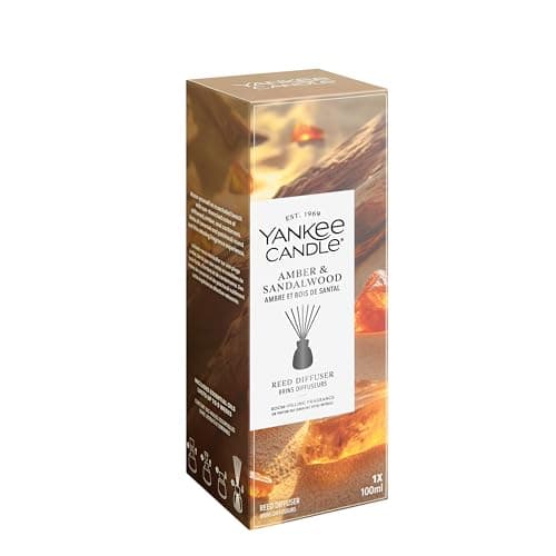 Image of Yankee Candle Reed Diffuser | Amber & Sandalwood | for Small to Medium Spaces | Up to 10 Weeks of Fragrance