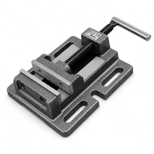 Image of KATSU Tools 75mm 3 Inch Drill Press Vice Professional American Type Pillar Bench Drill Vice Clamp Cast Iron for Workshop Milling Machine Machinery Maintenance, Model 40227330