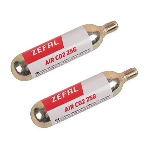 Image of Zefal 4250D Co2 Threaded Cartridges, 25g (Pack of 2), White