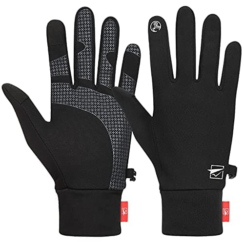 Image of TOLEMI Winter Thermal Liner Gloves - Anti-slip Touchscreen Warm Gloves for Men Women Running, Sport Walking, Riding, Driving, Cycling