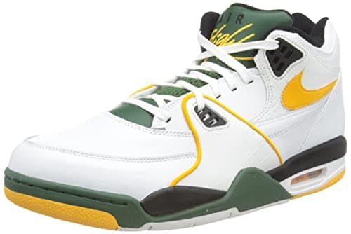 Image of NIKE CN0050-100 Air Flight 89 Sneaker Male White/DEL SOL-FIR-Black UK 5.5