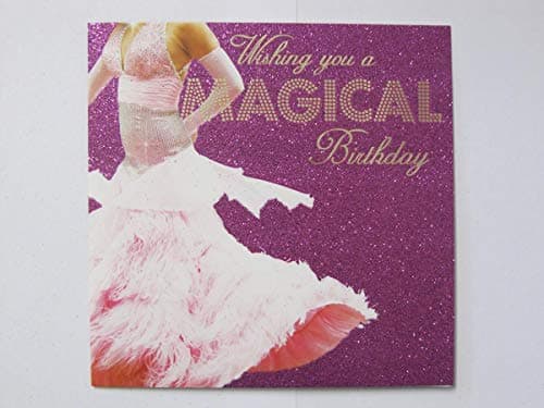 Image of FANTASTIC GLITTER COATED STRICTLY COME DANCING MAGICAL BIRTHDAY GREETING CARD