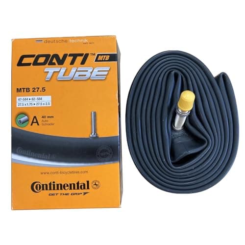 Image of 2 x Continental MTB 27.5 Mountain Bike inner tube Schrader Valve 650B,Black
