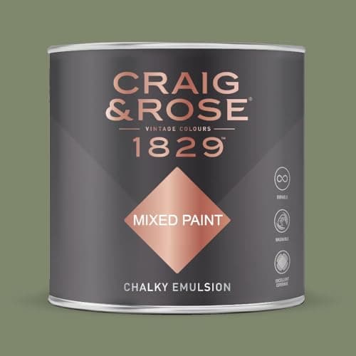Image of Paint Stop CRAIG & ROSE 1829 CHALKY EMULSION DEEP ADAM GREEN 750ML