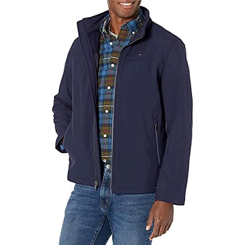 Image of Tommy Hilfiger Men's Active Soft Shell Jacket, Midnight, L