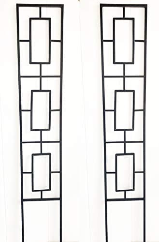 Image of RUDDINGS WOOD Set of 2 x Modern Design Garden Trellises - Garden Trellis Climbing Plant Support Frames