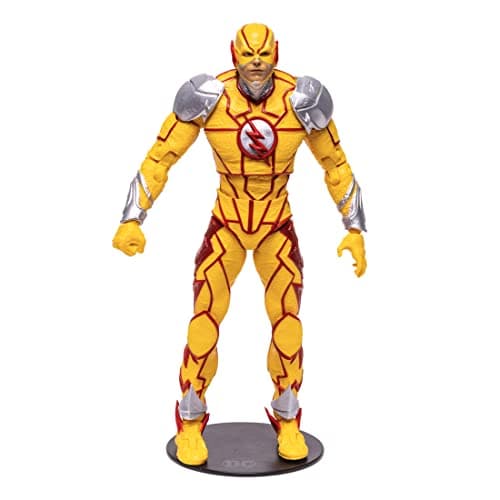 Image of McFarlane Toys, DC Gaming 7-inch Reverse Flash Action Figure with 22 Moving Parts, Collectible DC Injustice 2 Game Figure with Stand Base and Unique Collectible Character Card – Ages 12+
