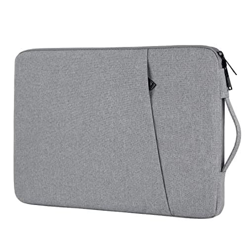 Image of Chelory 14 Inch Laptop Sleeve for 13 Inch MacBook Air 14 inch MacBook Pro, 13 13.3 14 Inch Notebook Bag Computer Ultrabook Shockproof Protective Cover iPad Tablet Carrying Case with Handle, Gray