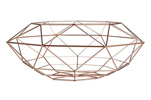 Image of Premier Housewares Vertex Fruit Basket, 39 cm - Copper Plated