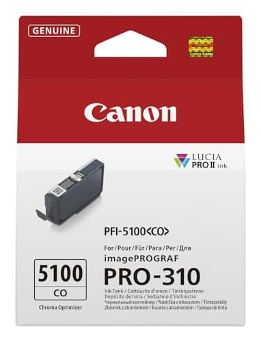Image of Canon PFI-5100CO Genuine Printer Ink Cartridge - High Performance & Fade Resistant Ink (1 x Chroma Optimizer Cartridge) - Compatible with imagePROGRAF PRO-310