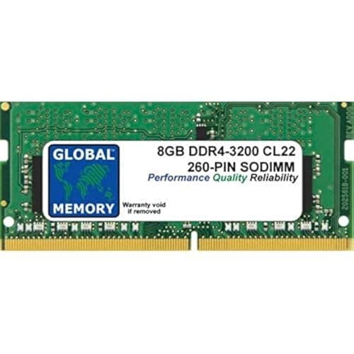 Image of 8GB DDR4 3200MHz PC4-25600 260-PIN SODIMM MEMORY RAM COMPATIBLE WITH LAPTOPS/NOTEBOOKS
