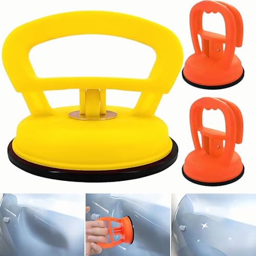 Image of CROGOLLY Car Dent Puller, 3 Packs of Professional Grade dent Removal Tools for car Body dents, Glass, Screens, Tiles, Mirrors, car Body Hail Damage, Home appliances Moving
