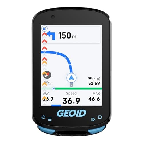 Image of CC600 Color Screen Bike/Cycling Computer Wireless, Cycling Computer Route Navigation with Re-Route Planing, WiFi & Bluetooth, Fast 5s GPS Positioning, Free Indoor Training