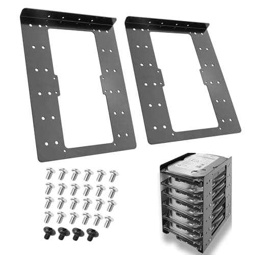 Image of YAODHAOD 2.5" to 3.5" SSD/HDD Mounting Bracket, 6-Layer SSD Hard Drive Enclosures for PC/NAS/ Server (2 PCS)