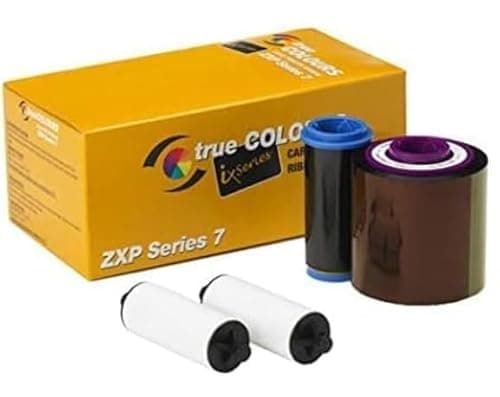 Image of ZEBRA Technologies 800077-740 True Colors IX Series Color Ribbon for ZXP Series, 7 Compatible, Ymcko, 250 Labels per Roll