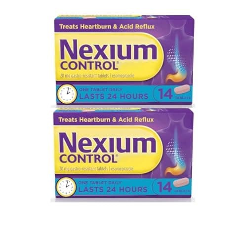 Image of Nexiumm Control 20mg Gastro-Resistant Tablets for Heartburn & Acid Reflux, X2 14 Tablets (28)