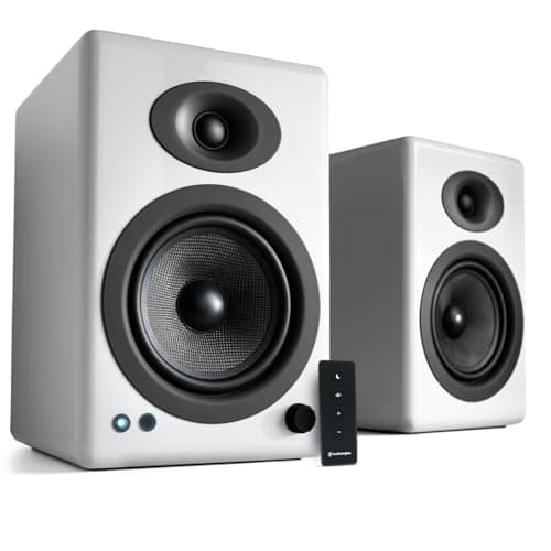 Image of Audioengine A5 Bluetooth Wireless Speakers, 24-Bit, 150 Watts - Premium Computer Speakers, Barre de Son Pour TV - Ideal for Studios, Home Theater, and Musicians
