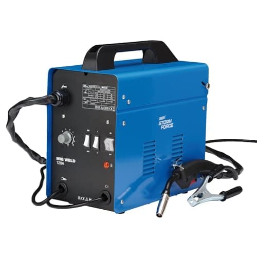 Image of Draper 70051 Storm Force Gasless MIG Welder, 120A, Blue