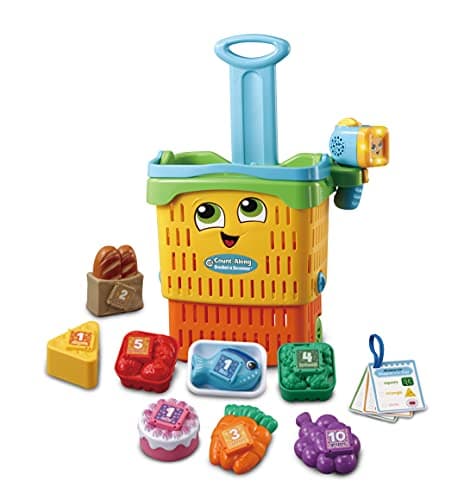 Image of LeapFrog Count-Along Basket & Scanner, Roleplay Toy for Children, Interactive Learning Toy for Pretend Play, Play Set with Food, Shapes and Colours, Imaginative Play for Kids Aged 2 Years +