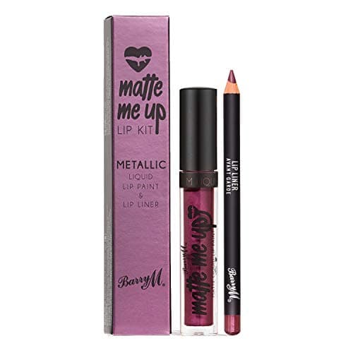 Image of Barry M Cosmetics Metallic Matte Me Up Liquid Lip Kit, Avant-Garde