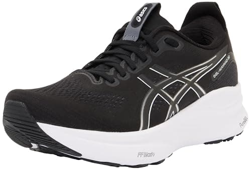 Image of ASICS Mens Gel-Kayano 32 Sneaker, Black and White, 8.5 UK