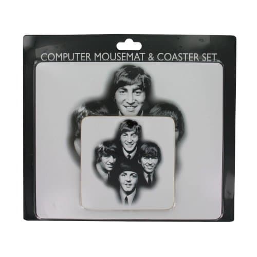 Image of OFA Products The Beatles Mousemat & Coaster Set Computer Mousemat - A Great Gift by Gifts For The Present